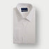 Classic Fit Plain White Sea Island Quality Cotton Twill Shirt with Classic Collar & Double Cuff