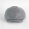 Light Grey Loden Wool Made In England Gatsby Cap