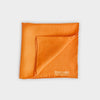 Orange & White Small Spot Silk Pocket Square