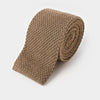 Plain Natural Knitted Cashmere Tie