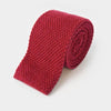 Plain Red Knitted Cashmere Tie