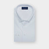 Contemporary Fit Plain White Cotton Shirt with Concealed Button Down Collar & Two Button Cuff