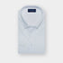 Contemporary Fit Plain White Cotton Shirt with Concealed Button Down Collar & Two Button Cuff