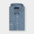 Contemporary Fit Blue Fleck Shirt with Button Down Collar & Two Button Cuff