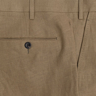 Beige Linen Trousers
