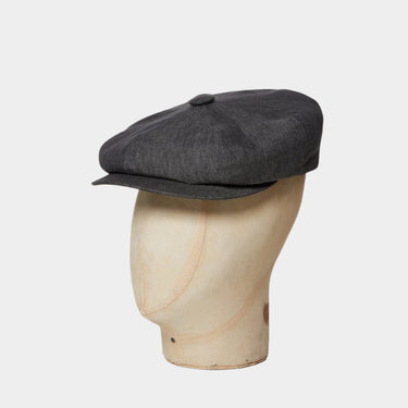 Bitter Brown Linen Gatsby Cap