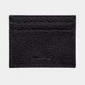 Black Calf Leather Single Sided Card Holder