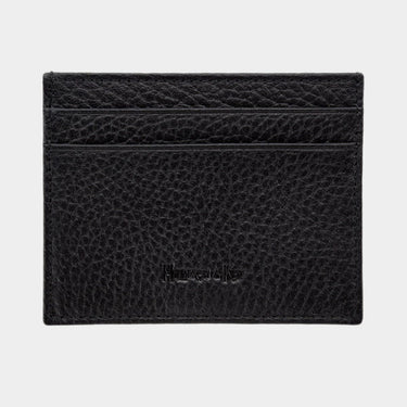 Black Calf Leather Single Sided Card Holder