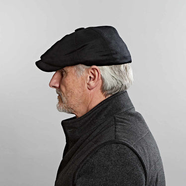 Black Cashmere Gatsby Cap