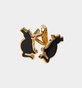 Black & Gold Enamel Binks Cufflinks