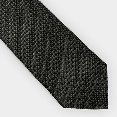 Black Grenadine Silk Tie