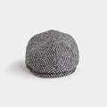 Black & Grey Donegal Tweed Wool Toni Cap