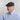 Black Linen Flat Cap