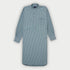 Blue & Green Check Cotton Nightshirt with Navy Piping