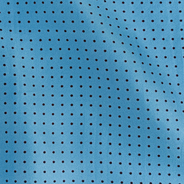 Blue & Navy Small Spot Silk Pocket Square