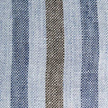 Blue Oxford Stripe Cotton Flat Cap