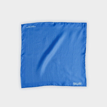 Blue & White Small Spot Silk Pocket Square