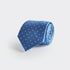 Blue & White Spot Herringbone Silk Tie