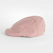 Brick Red Hopsack Cotton & Linen Roma Cap