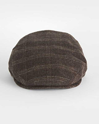 Brown Loden Check Wool & Alpaca Harlem Cap