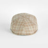 Brown With Grey Check Silk & Wool Toni Cap