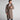 Brown Wool Herringbone Double Breasted Overcoat
