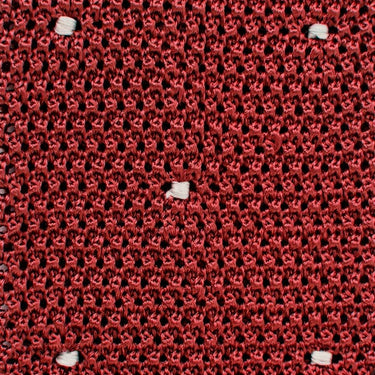 Bruciato & White Spot Knitted Silk Tie