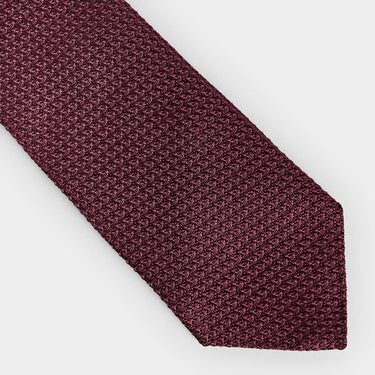Burgundy Grenadine Silk Tie