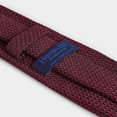 Burgundy Grenadine Silk Tie