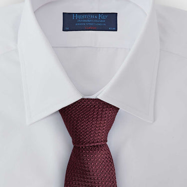 Burgundy Grenadine Silk Tie