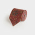 Burgundy Paisley Motif Printed Silk Tie