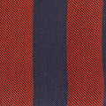 Burnt Orange Block Stripe Wool & Silk Blend Tie