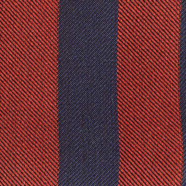 Burnt Orange Block Stripe Wool & Silk Blend Tie