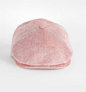 Chili Red Herringbone Linen Toni Cap