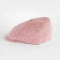 Chili Red Herringbone Linen Toni Cap