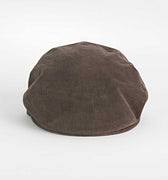 Chocolate Brown Cotton Flat Cap