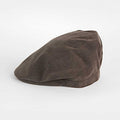 Chocolate Brown Cotton Flat Cap