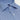 Classic Fit Blue Small Gingham Check Cotton Shirt with Cut - Away Collar & Two Button Cuff