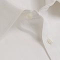 Classic Fit, Classic Collar, Two Button Cuff in White Herringbone