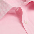 Classic Fit, Classic Collar, Two Button Cuff Shirt in Pink Line Stripe