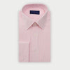 Classic Fit Pink Pinstripe Cotton Shirt with Classic Collar & Double Cuff