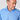 Classic Fit Plain Blue Cotton Poplin Shirt with Cut - away Collar & Double Cuff