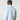 Classic Fit Plain Ice Blue Cotton Poplin Shirt with Cut - Away Collar & Double Cuff