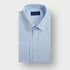 Classic Fit Plain Light Blue Oxford Cotton Shirt with Classic Collar & Double Cuff