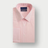 Classic Fit Plain Pink Sea Island Quality Cotton Shirt with Classic Collar & Double Cuff