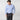 Contemporary Fit Blue Micro Houndstooth Cotton Shirt with Classic Collar & Two Button Cuff