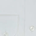 Contemporary Fit, Button Down Collar, 2 Button Cuff, In Plain White Cotton
