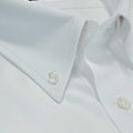 Contemporary Fit, Button Down Collar, 2 Button Cuff, In Plain White Cotton
