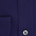 Contemporary Fit, Button Down Collar, Two Button Cuff Shirt In Navy Oxford