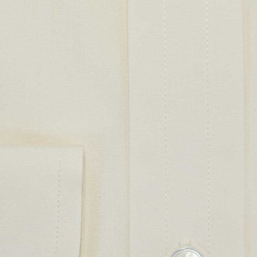 Contemporary Fit, Classic Collar, Two Button Cuff in Plain Cream